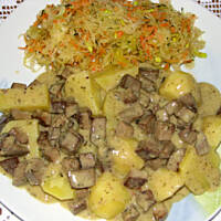 Wątróbka w sosie kwaśnym