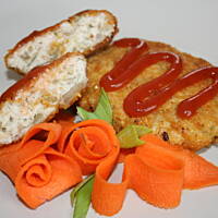 Cebulowo pieczarkowe kotlety z drobiu kasiuli