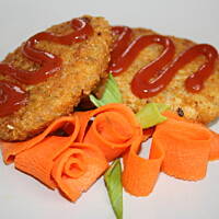 Cebulowo pieczarkowe kotlety z drobiu kasiuli