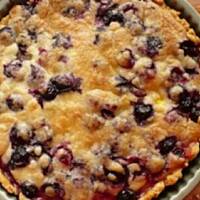 Tarta z borówkami i nektarynkami