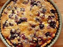 Fot. kasia.kuby, Tarta z borówkami i nektarynkami