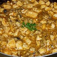 Kurczak śliwkowo - pieczarkowy