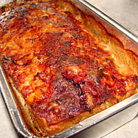 Pieczeń z papryką i żółtym serem