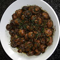 Antipasti - Pieczarki