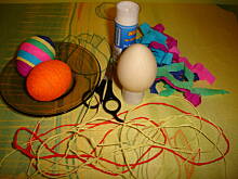 Fot. yette, Pisanki zdobione kolorową bibułą