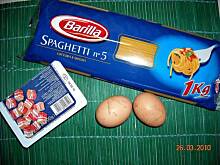 Fot. Gosia76, Spaghetti z jajkiem i boczkiem (carbonara) ♨