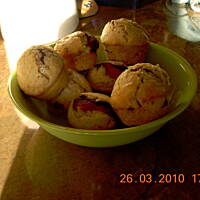 Waniliowe muffiny z dżemem