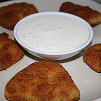 Smażone rożki ziemniaczane z wołowiną kasiuli