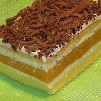 Jabłecznik z kremem i galaretką brzoskwiniową!