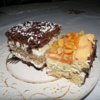 Mazurek pomarańczowo-krówkowy