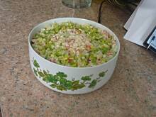 Fot. jaska2503, sałatka z makaronem w gwiazdki