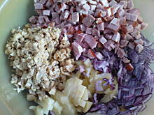 Fot. bettinka, Sałatka z szynką