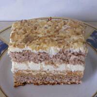 Placek orzechowy nitki