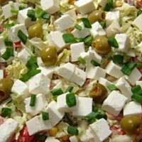 Sałatka z fetą i fasolą