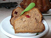 Fot. arabis, Kakaowa babka drożdżowa z żurawiną