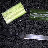 Dekoracyjny wachlarzyk z ogórka