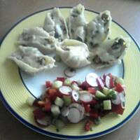 Muszle nadziewane pieczarkami