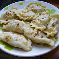 Pierogi z serem i szpinakiem