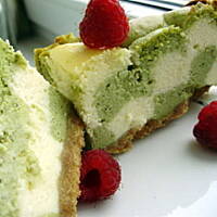 Sernik limonka-matcha