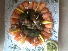 Fot. viola, Przystawka z Łososia wędzonego wg violli