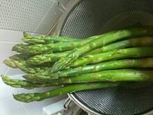 Fot. ekolka, Szparagii zapiekane pod beszamelem z kurkami