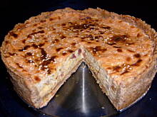 Fot. anyżella, Słony sernik z serem żółtym, boczkiem i porami