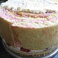 Tort Monisi banan-truskawka ślimak Marty!!!