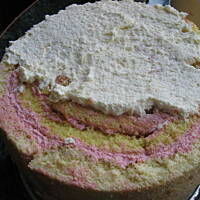 Tort Monisi banan-truskawka ślimak Marty!!!