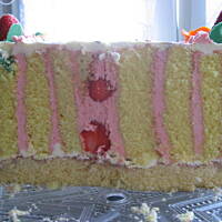 Tort Monisi banan-truskawka ślimak Marty!!!