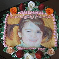 Tort Monisi banan-truskawka ślimak Marty!!!