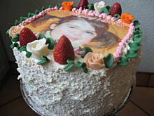 Fot. martikoziolek, Tort Monisi banan-truskawka ślimak Marty!!!