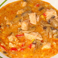 drobiowy strogonow z ryżem