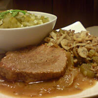 Wołowina w winie z kaszą