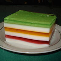 Kolorowy sernik na zimno