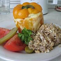 Papryka z farszem z kaszy