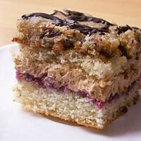 Ciasto orzechowo - karmelowe