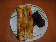 Fot. Kasia82, naleśniki z pieczarkami i oliwkami