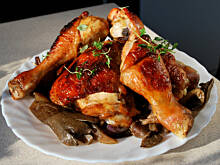 Fot. katy12, Pieczone udka kurczaka z boczniakami