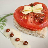 Serduszko -pieprzna kanapka dla ukochanego kasiuli