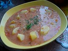 Fot. niebieska-różyczka, Krupnik z pomidorami zabielany