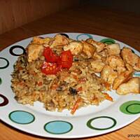 Faszerowane pomidory + kurczak