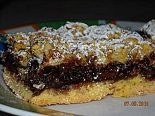 Fot. Gosia76, Półkruche ciasto z nutellą i ciasteczkami amaretto.