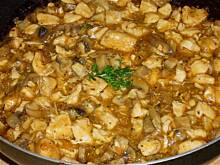 Fot. niebieska różyczka, Kurczak śliwkowo - pieczarkowy