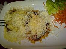 Fot. niebieska różyczka, Schab z kapustą pod serową kołderką