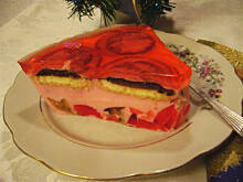 Fot. niebieska różyczka, Sernik szampański na zimno