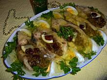 Fot. niebieska różyczka, Wigilijny karp faszerowany w galarecie