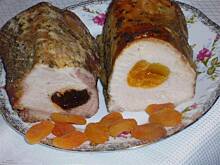 Fot. niebieska różyczka, Świąteczny schab z morelami