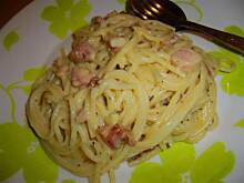Fot. niebieska różyczka, Moje spaghetti carbonara