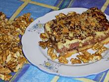 Fot. niebieska różyczka, Ciasto orzechowe z alkoholem i dżemem