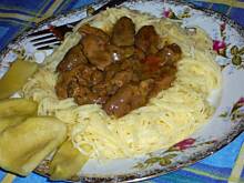 Fot. niebieska różyczka, Duszone podroby drobiowe